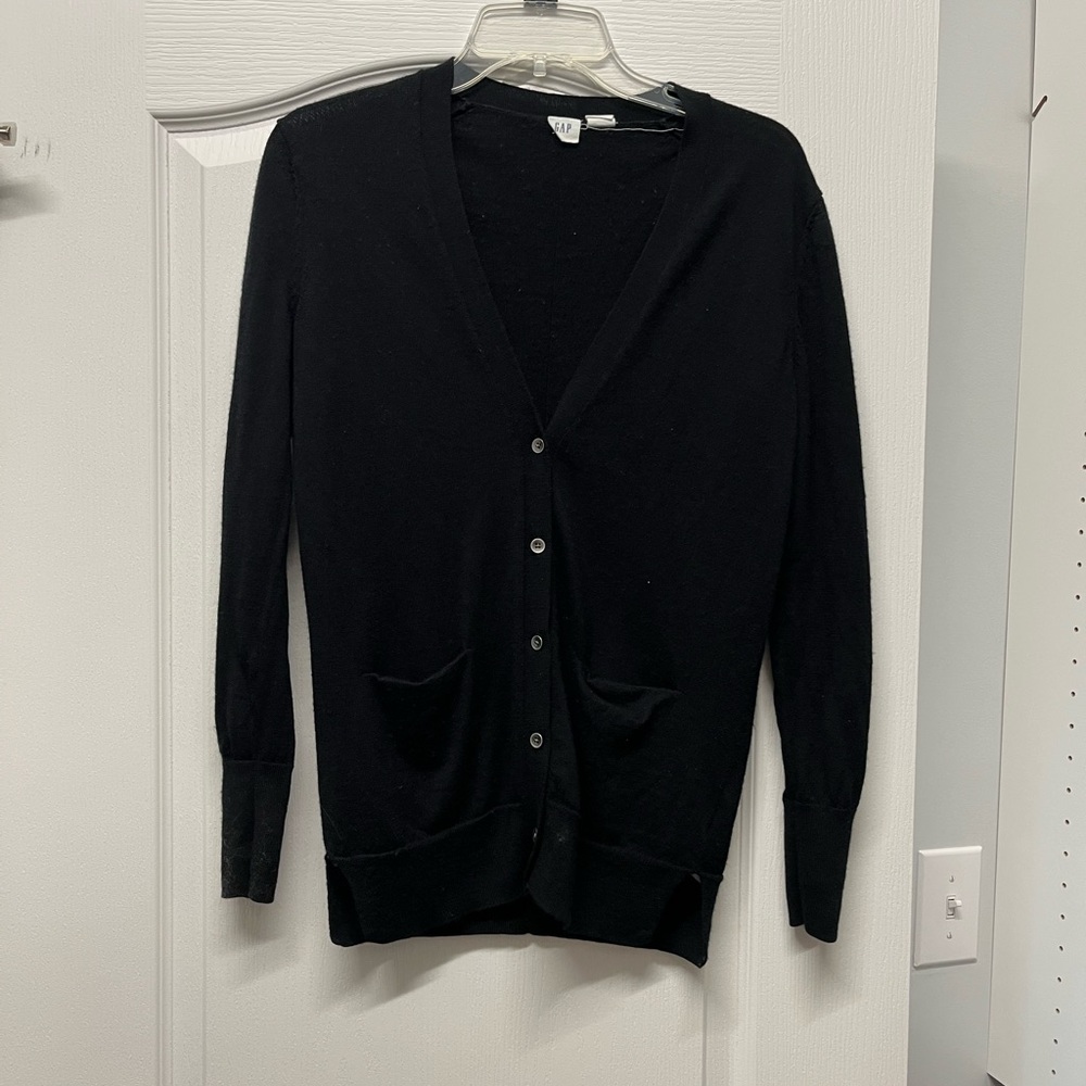 GAP Black Wool Cardigan